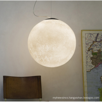 Modern Chandelier Decorative Planet Globe Moon Globe White Acrylic Pendant Lights